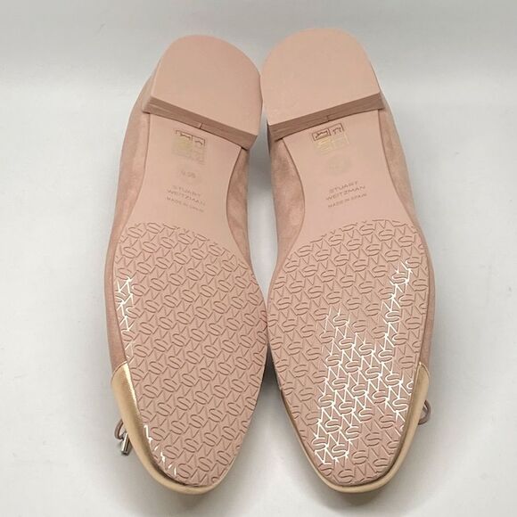 Stuart Weitzman Cap Toe Suede Ballet Flats size 9.5 - Picture 11 of 12